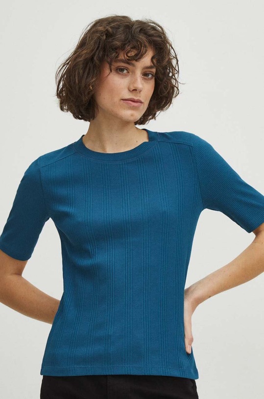 Medicine pamut póló elasztánnal türkiz RS24.TSD042