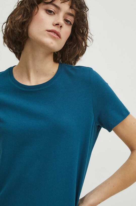 Medicine tricou din bumbac RS24.TSD043 turcoaz