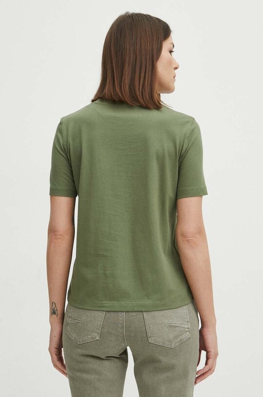 Odzież T-shirt bawełniany damski gładki kolor zielony RS24.TSD061 zielony