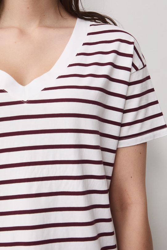 T-shirt damski bawełniany RS24-TSD074 biały