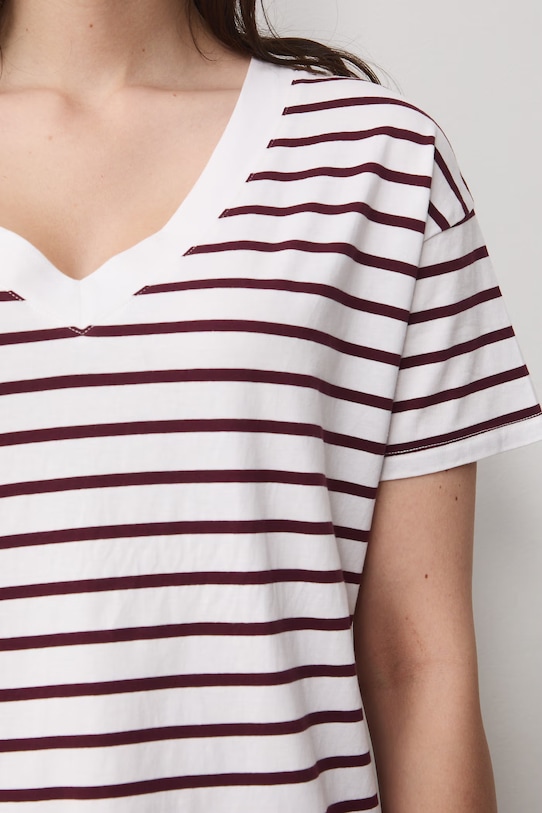 T-shirt damski bawełniany RS24-TSD074 biały