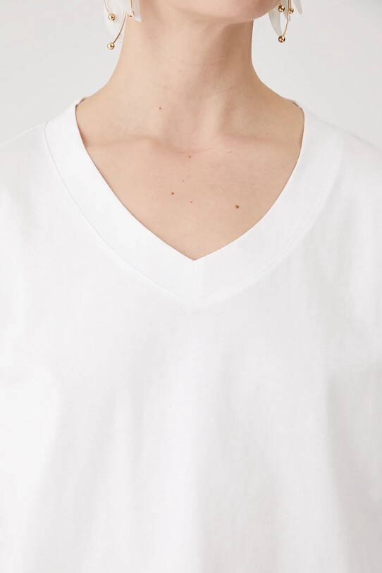 T-shirt bawełniany damski kolor biały RS24.TSD074 biały