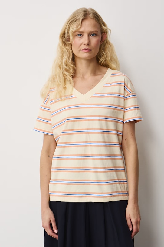 Odzież T-shirt damski bawełniany RS24-TSD074 żółty