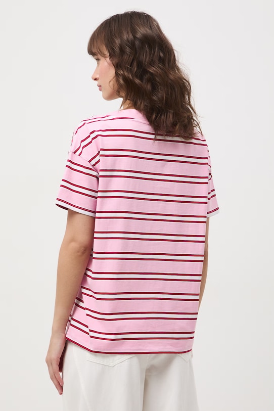 Odzież T-shirt damski bawełniany RS24-TSD074 różowy