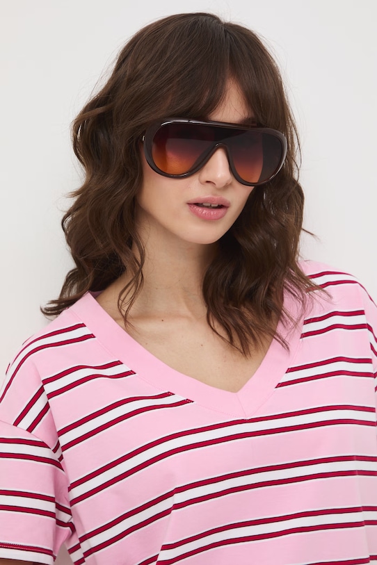 T-shirt damski bawełniany różowy RS24-TSD074