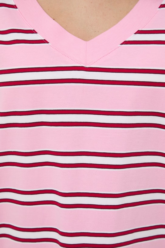 T-shirt damski bawełniany RS24-TSD074 różowy