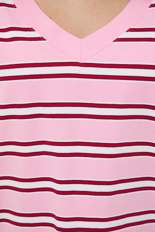 T-shirt damski bawełniany RS24-TSD074 różowy