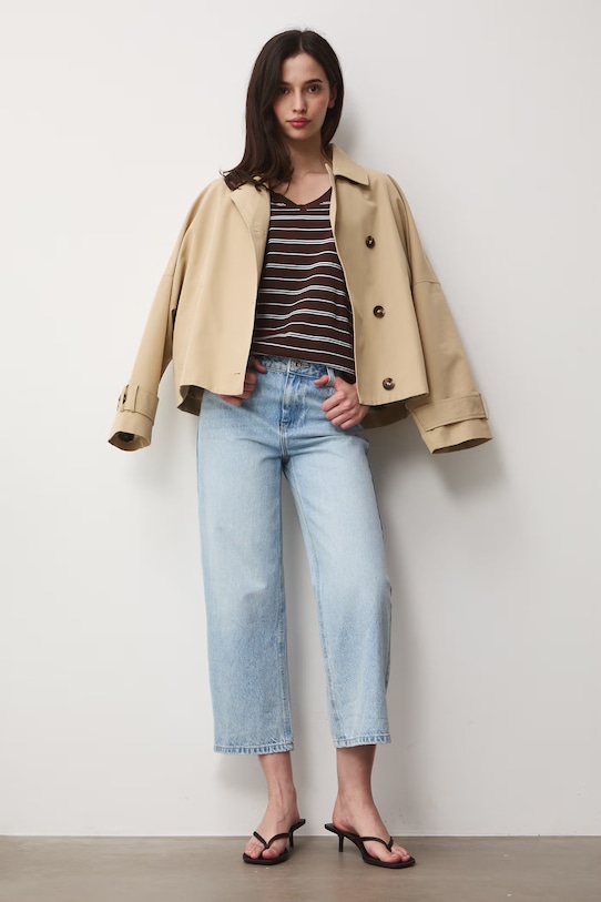 T-shirt damski bawełniany RS24-TSD074 brązowy RS24