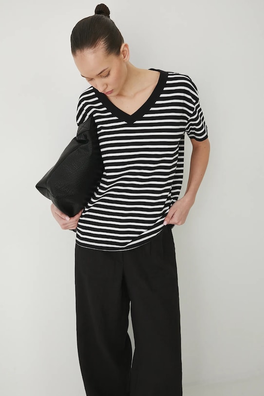 Medicine tricou din bumbac curele negru RS24.TSD074
