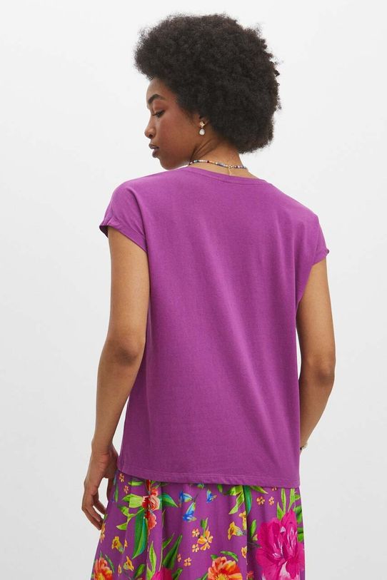 Odzież Medicine t-shirt bawełniany RS24.TSD076 fioletowy