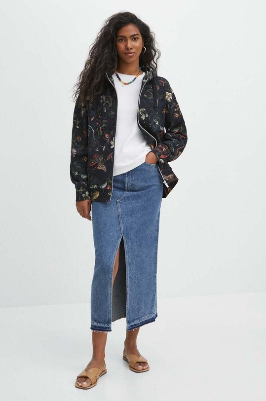 T-shirt bawełniany damski interlock kolor biały RS24.TSD083 biały RS24