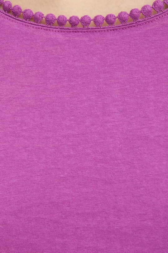 Bavlněné tričko fialová barva RS24.TSD091 fialová