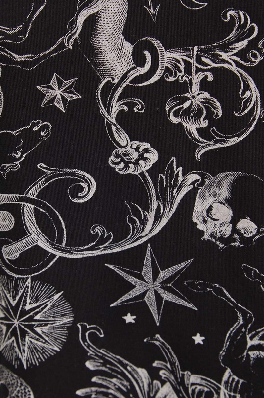 T-shirt bawełniany damski z domieszką elastanu z kolekcji Zodiak kolor czarny RS24.TSD162