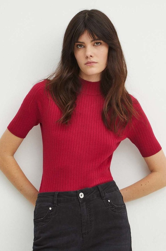 Tričko dámské svetrové růžová barva růžová RS24.TSD200