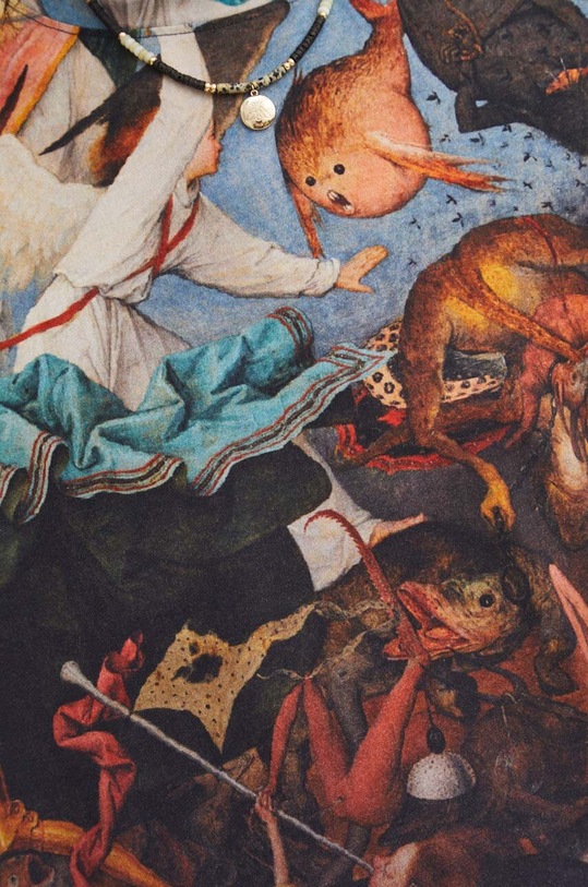 T-shirt bawełniany damski z kolekcji Eviva L'arte kolor multicolor RS24.TSD251