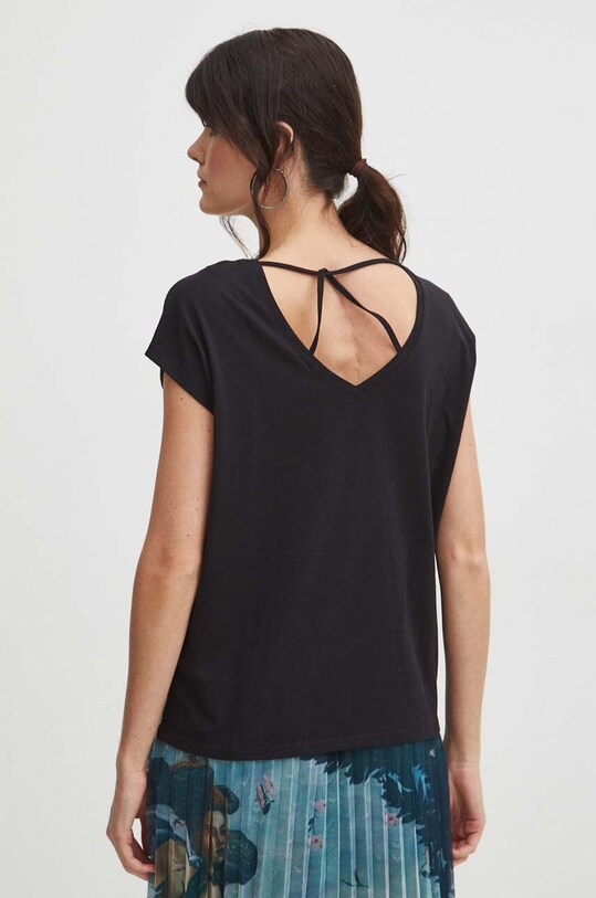 T-shirt bawełniany damski z kolekcji Eviva L'arte kolor multicolor multicolor RS24.TSD259