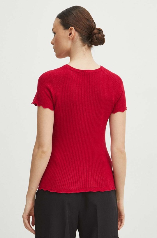 Odzież T-shirt damski sweterkowy kolor różowy RS24.TSD306 różowy