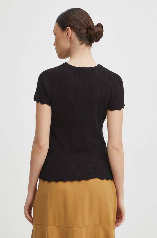 Oblečení Tričko dámské svetrové černá barva RS24.TSD306 černá