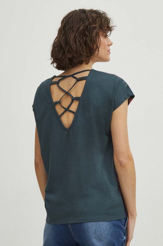 Îmbrăcăminte Medicine tricou din bumbac RS24.TSD401 verde