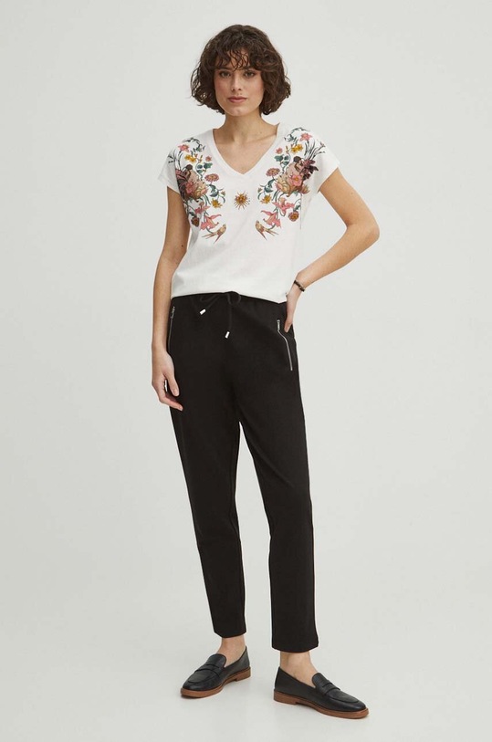 Bavlněné tričko béžová barva RS24.TSD405 béžová RS24