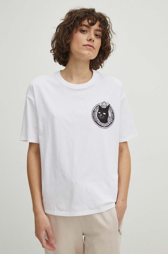 Bavlněné tričko Medicine bílá RS24.TSD451