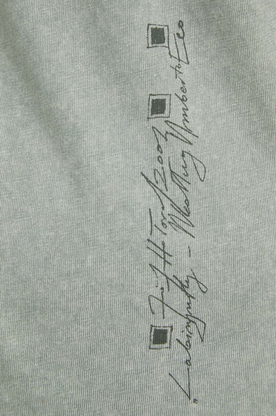 T-shirt bawełniany damski by Józef Hołard, Grafika Polska kolor turkusowy RS24.TSD453