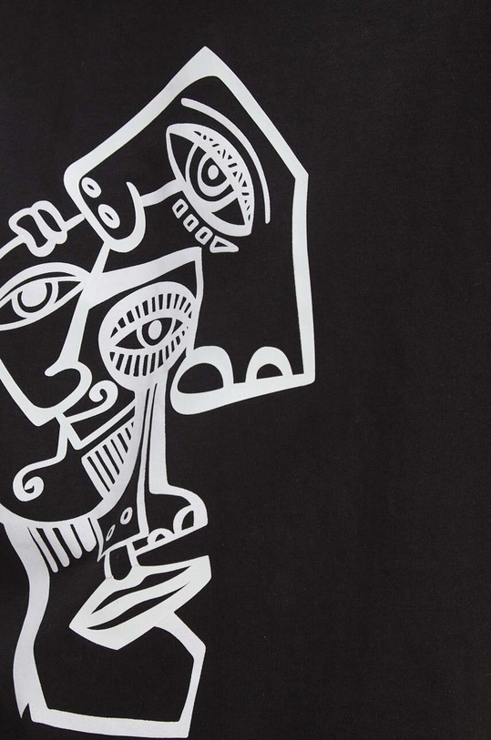 T-shirt bawełniany damski by Kasia Wysocka – TerraKata, Grafika Polska kolor czarny RS24.TSD457