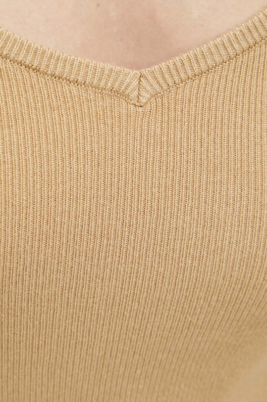 Tričko dámske sveterové béžová farba RS24.TSD504 béžová