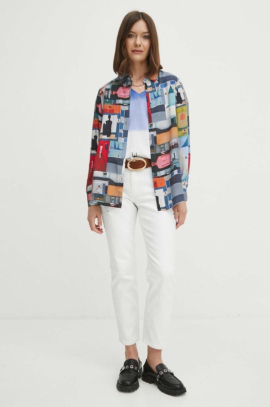 Bavlněné tričko dámské z kolekce Jerzy Nowosielski x Medicine více barev RS24.TSD663