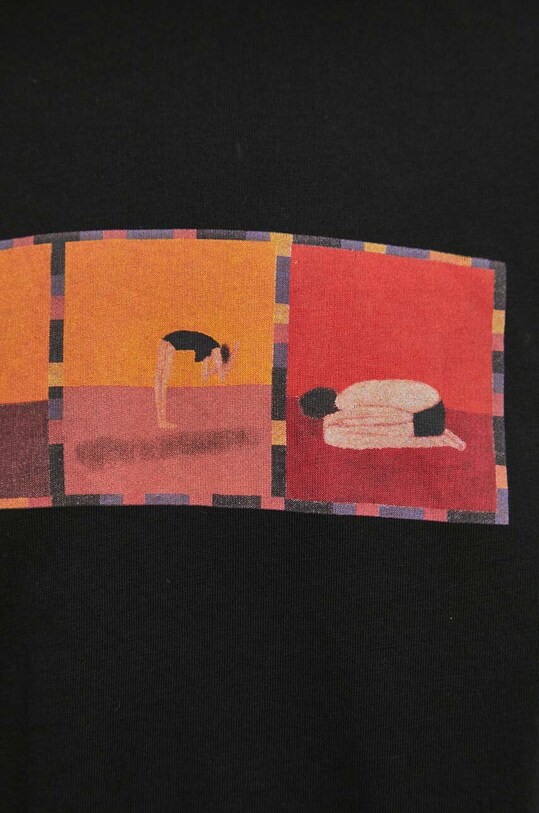 T-shirt bawełniany damski z kolekcji Jerzy Nowosielski x Medicine kolor czarny RS24.TSD664