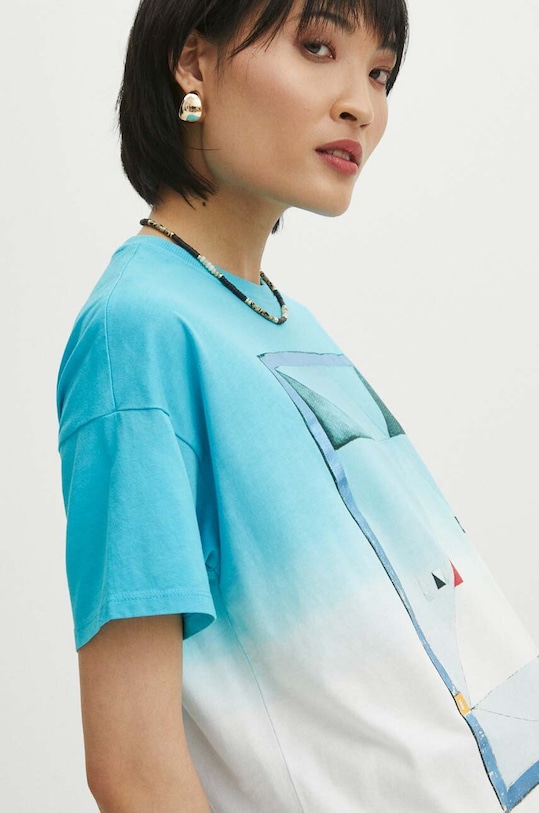 Bavlněné tričko dámské z kolekce Jerzy Nowosielski x Medicine více barev RS24.TSD666 vícebarevná