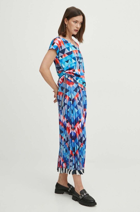 Odzież T-shirt bawełniany damski z kolekcji Jerzy Nowosielski x Medicine kolor multicolor RS24.TSD668 multicolor