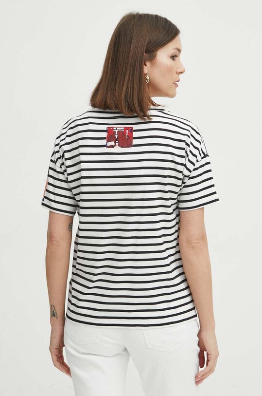 T-shirt bawełniany damski z kolekcji Jerzy Nowosielski x Medicine kolor biały biały RS24.TSD672
