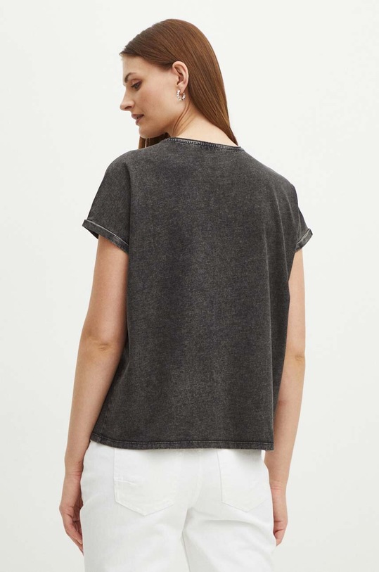 T-shirt bawełniany damski Pixies kolor szary szary RS24.TSD955