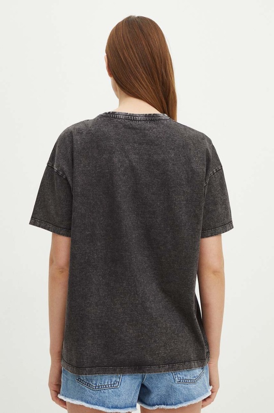 T-shirt bawełniany damski Lenny Kravitz kolor czarny czarny RS24.TSD956