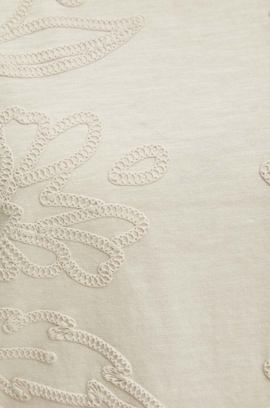 Bavlněné tričko béžová barva RS24.TSDA00