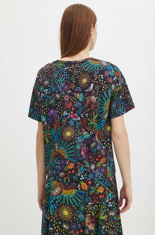 Odzież T-shirt bawełniany damski wzorzysty kolor multicolor RS24.TSDA24 multicolor