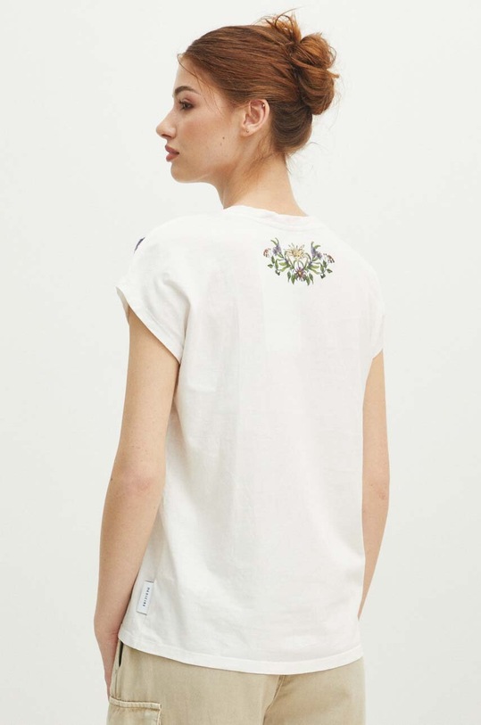 T-shirt bawełniany damski z kolekcji Tatrzański Park Narodowy x Medicine kolor beżowy beżowy RS24.TSDA53