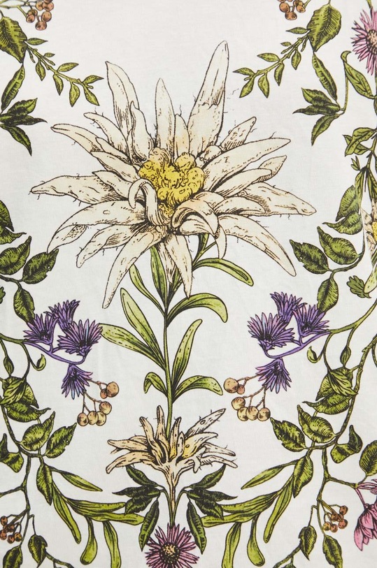 Bavlnené tričko dámske z kolekcie Tatra National Park x Medicine béžová farba RS24.TSDA53