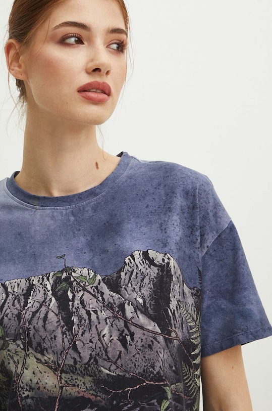 Bavlnené tričko dámske s prímesou elastanu z kolekcie Tatra Legends viac farieb RS24.TSDA63 viacfarebná