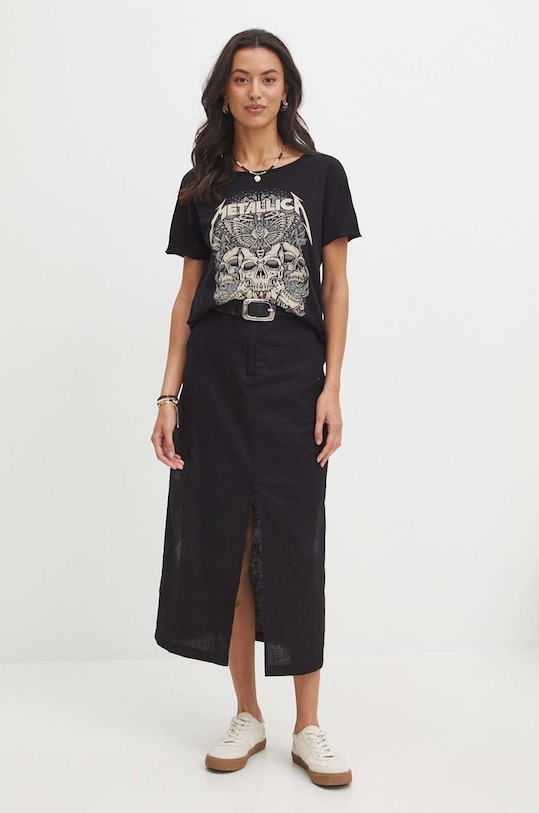 Îmbrăcăminte Medicine tricou din bumbac RS24.TSDB53 negru