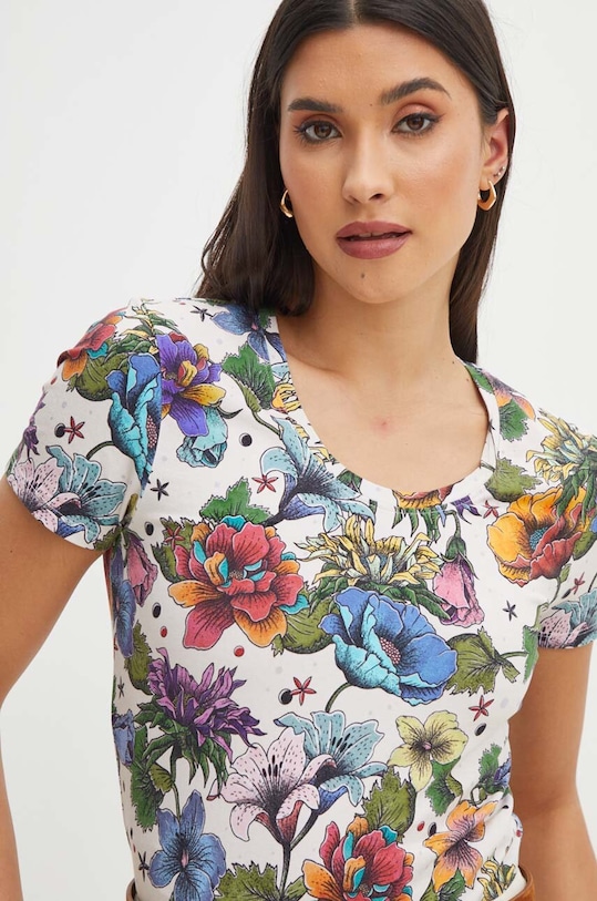 Bavlněné tričko béžová barva béžová RS24.TSDC02