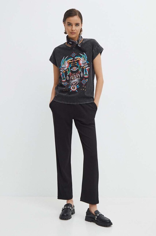 Medicine tricou din bumbac RS24.TSDC58 gri RS24