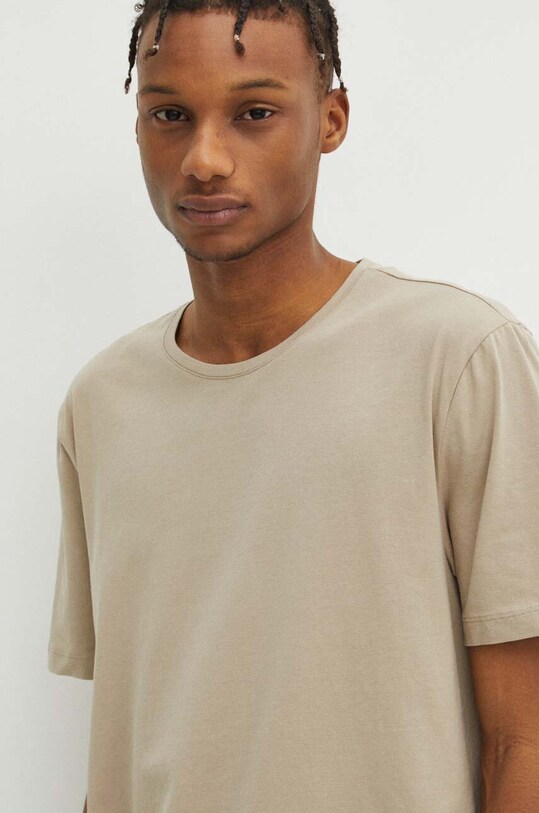 Medicine tricou din bumbac bej RS24.TSM010
