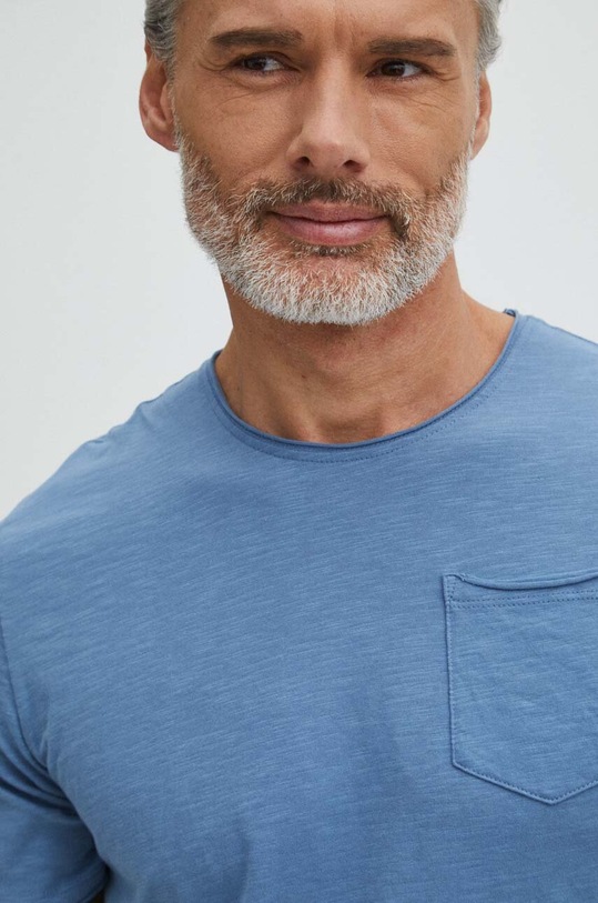 Bavlnené tričko pánske modrá RS24.TSM051