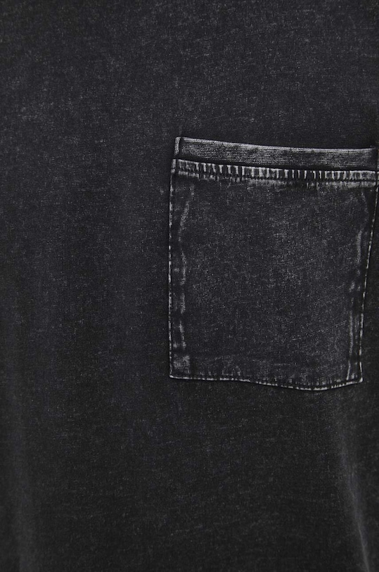 Bavlnené tričko pánske šedá farba RS24.TSM072 sivá