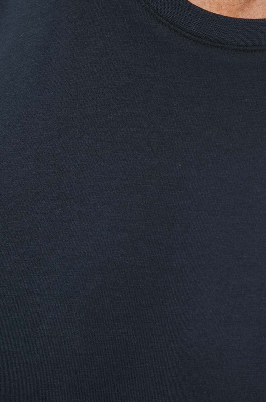 T-shirt bawełniany męski z domieszką elastanu gładki kolor granatowy RS24.TSM083 granatowy
