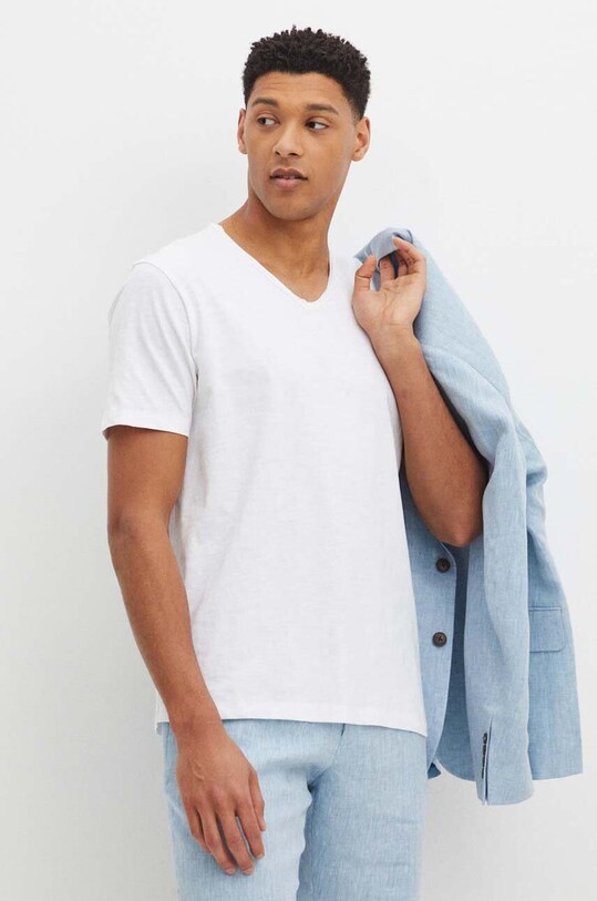 Medicine tricou din bumbac uni alb RS24.TSM094
