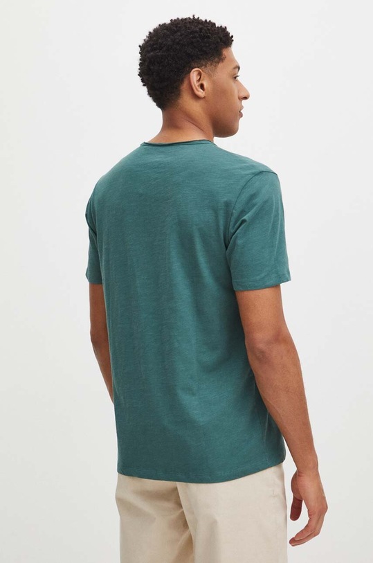Oblečení Bavlněné tričko zelená barva RS24.TSM094 zelená