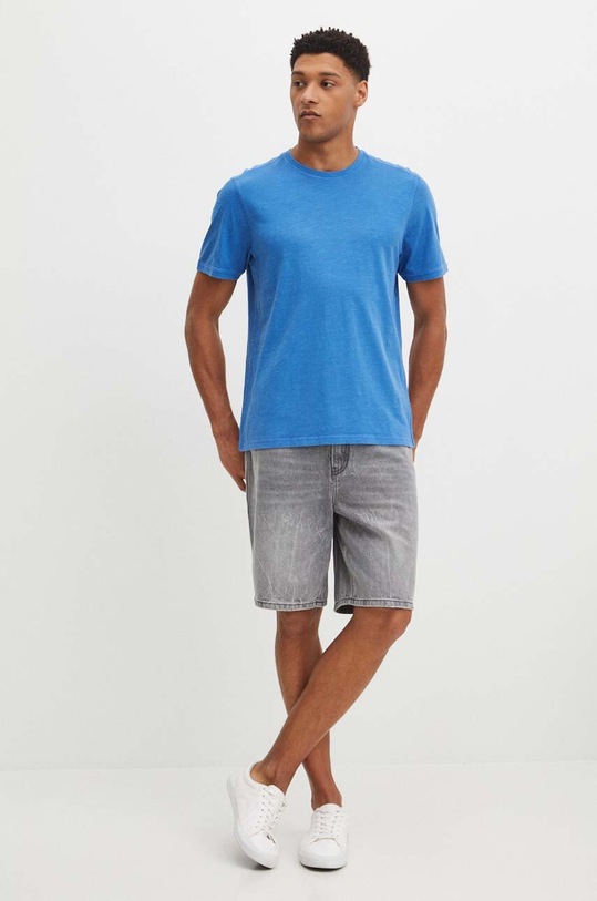 Bavlněné tričko RS24.TSM096 modrá RS24